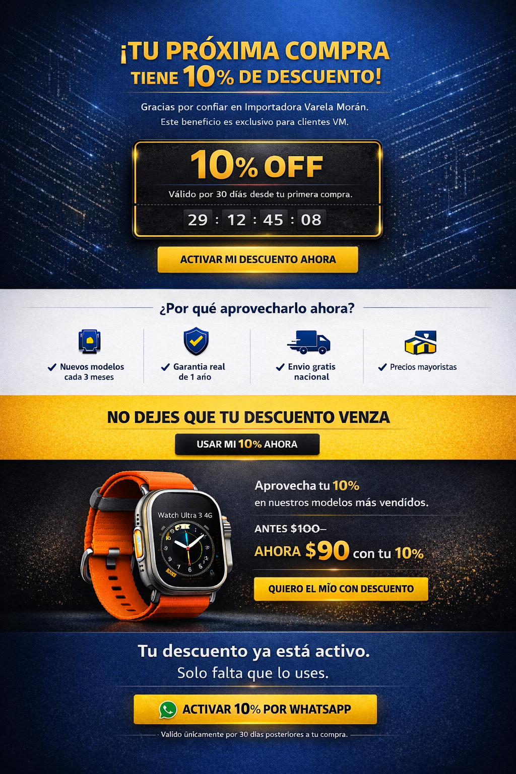 Promo 10% segunda compra VM
